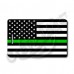 THIN GREEN LINE FLAG LUGGAGE TAG