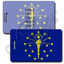 INDIANA STATE FLAG LUGGAGE TAGS