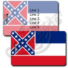 MISSISSIPPI STATE FLAG LUGGAGE TAGS