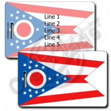 OHIO STATE FLAG LUGGAGE TAGS