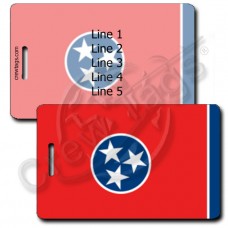 TENNESSEE STATE FLAG LUGGAGE TAGS