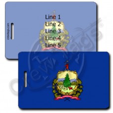 VERMONT STATE FLAG LUGGAGE TAGS