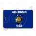 WISCONSIN STATE FLAG LUGGAGE TAGS
