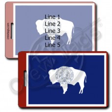 WYOMING STATE FLAG LUGGAGE TAGS