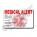 MEDICAL ALERT - HORIZONTAL WALLET CARD