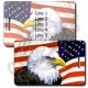 AMERICAN FLAG AND EAGLE LUGGAGE TAGS