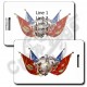 UNITED STATES MARINE CORPS FLAGS WITH EAGLE GLOBE AND ANCHOR LUGGAGE TAGS