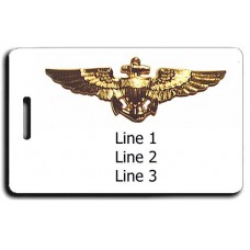 UNITED STATES MARINE CORPS LOGO WITH AVIATOR WINGS LUGGAGE TAGS