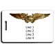 UNITED STATES MARINE CORPS LOGO WITH FLIGHT OFFICER WINGS LUGGAGE TAGS