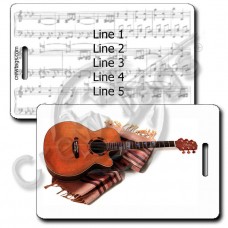 ACOUSTIC GUITAR LUGGAGE TAG