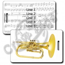 MARCHING FRENCH HORN LUGGAGE TAGS