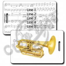 MARCHING TROMBONE LUGGAGE TAGS